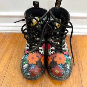 Dr. Martens 1460 Floral Combat Boot size 11 toddler girl